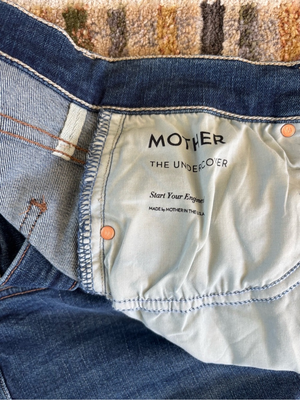 Mother Denim The Undercover Jeans In Start Your Engines Size 30. - Picture 6 of 7